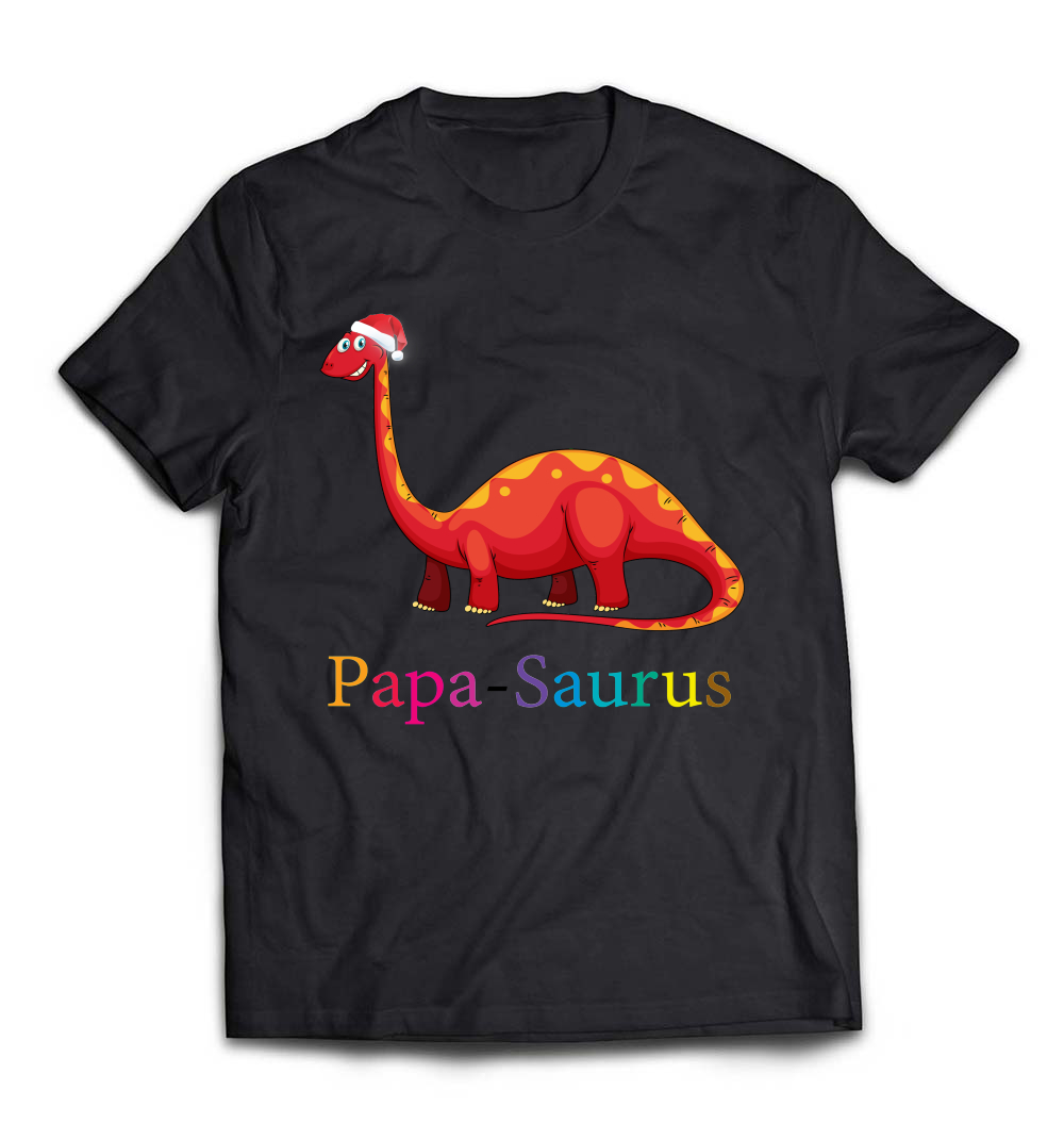 “Papa Dinosaur T-Shirt” – A Fun and Festive Tee for Dinosaur Lovers This Christmas